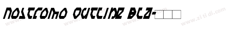 Nostromo Outline Bla字体转换